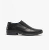 Roamers RONNY Boys Leather Slip On Shoes Black