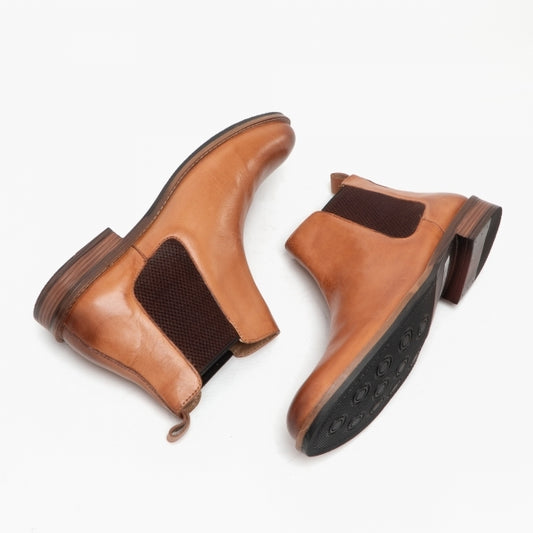 Roamers BEAU Mens Chelsea Boots Tan
