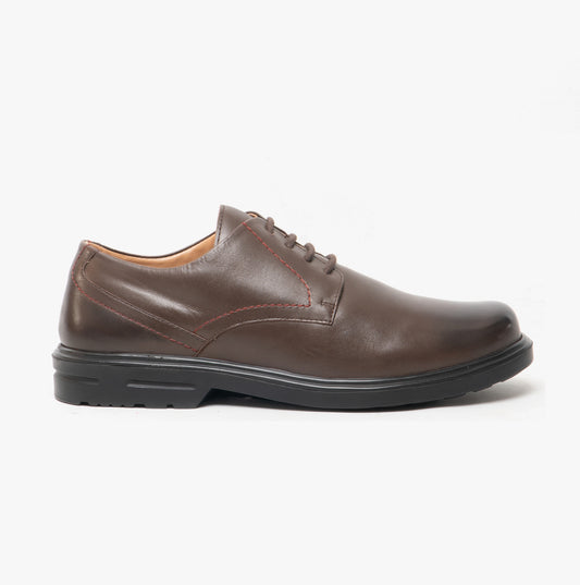 Roamers DENNIS Mens Extra Wide Fit Shoes Brown