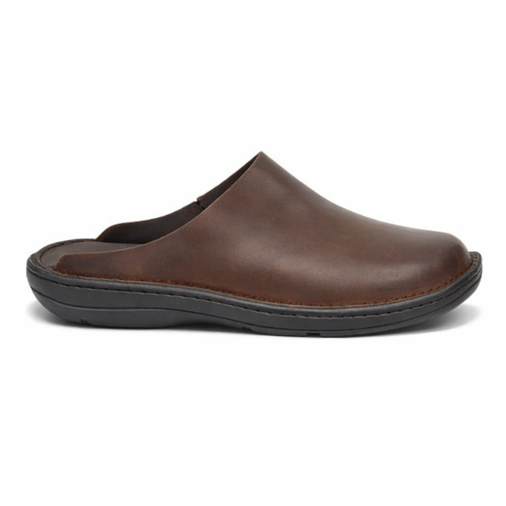 Roamers M487B Mens Stitchdown Clogs Brown