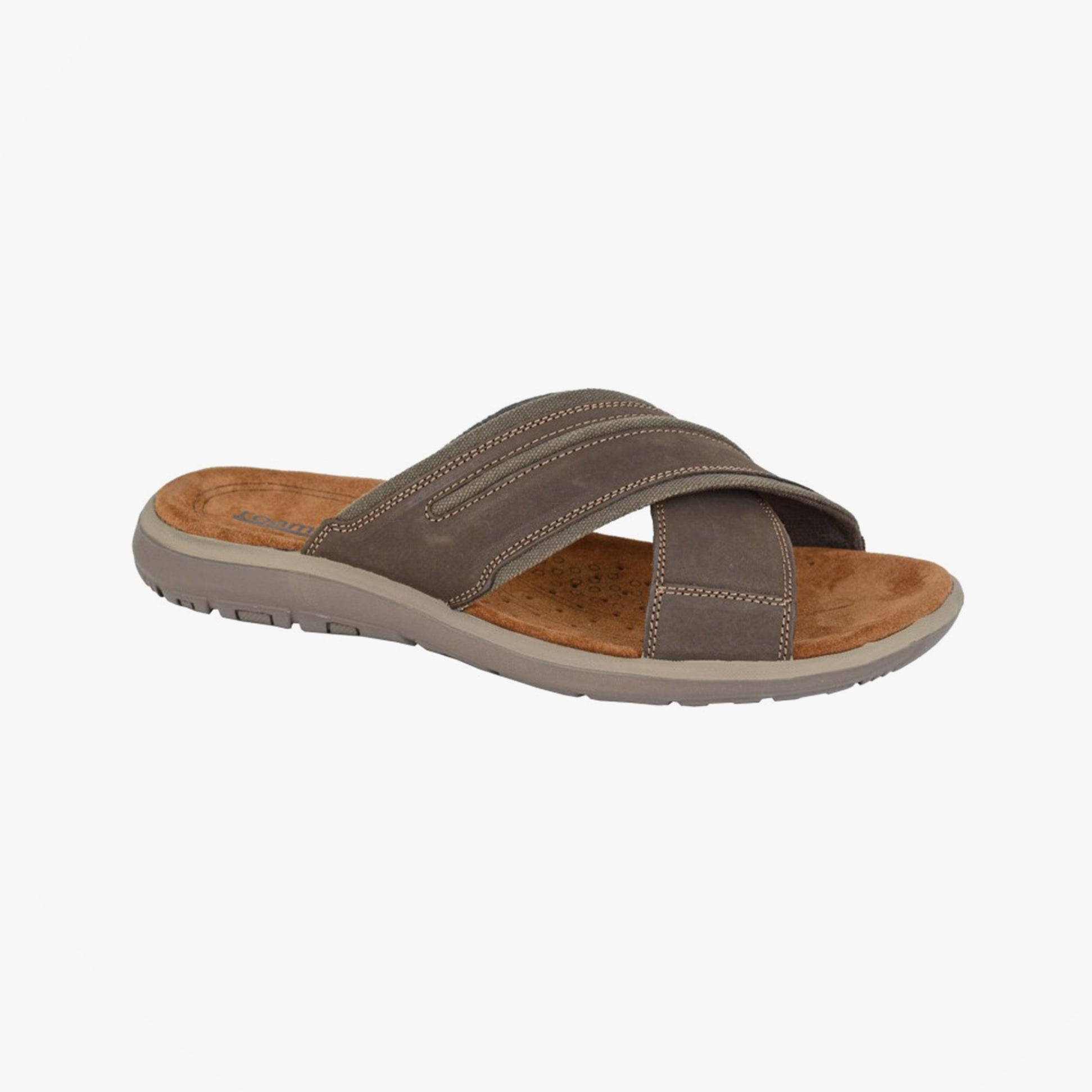 Roamers M543B Mens Sandals Brown