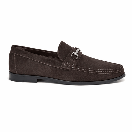 Roamers M595 Mens Loafer Shoes Dark Brown