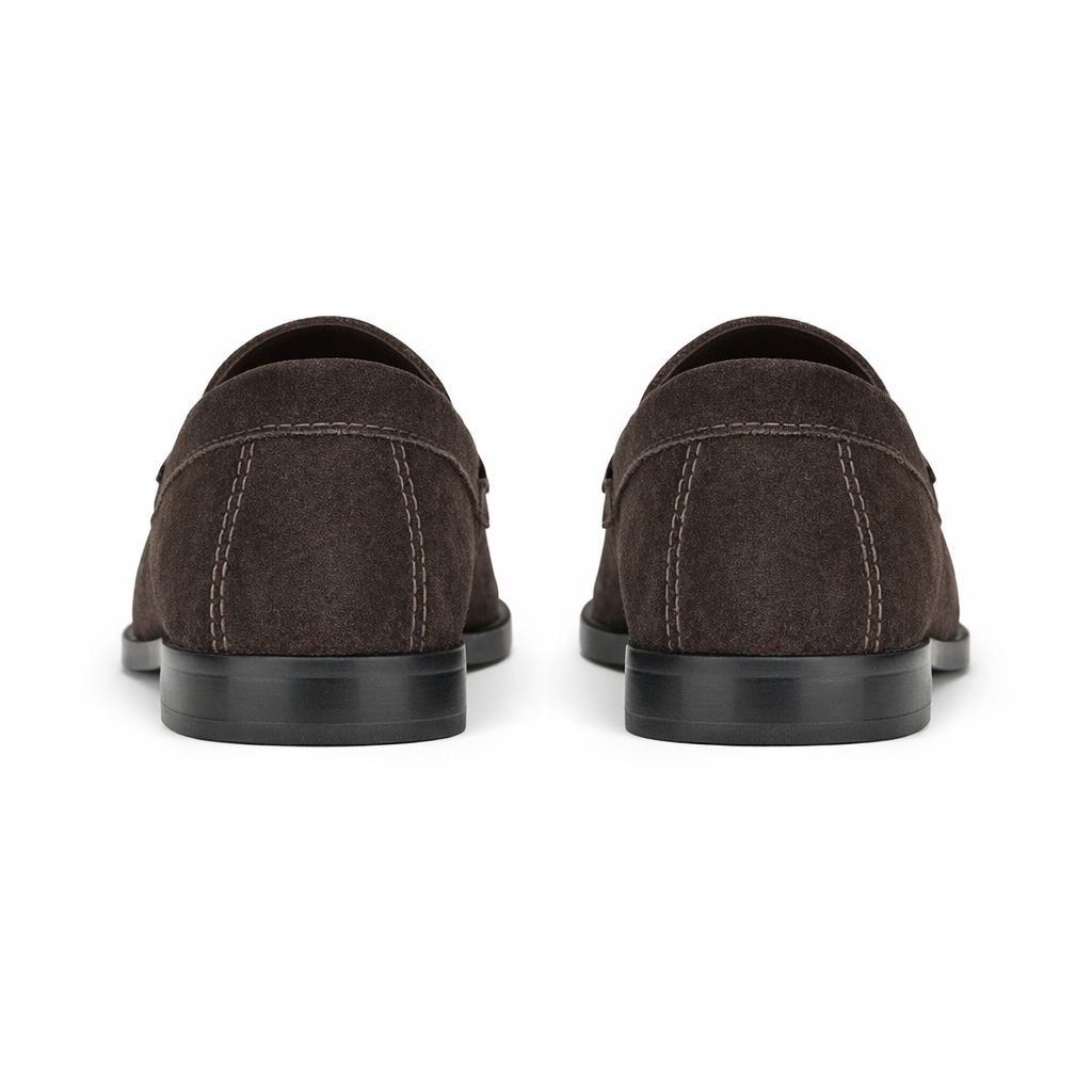 Roamers M595 Mens Loafer Shoes Dark Brown