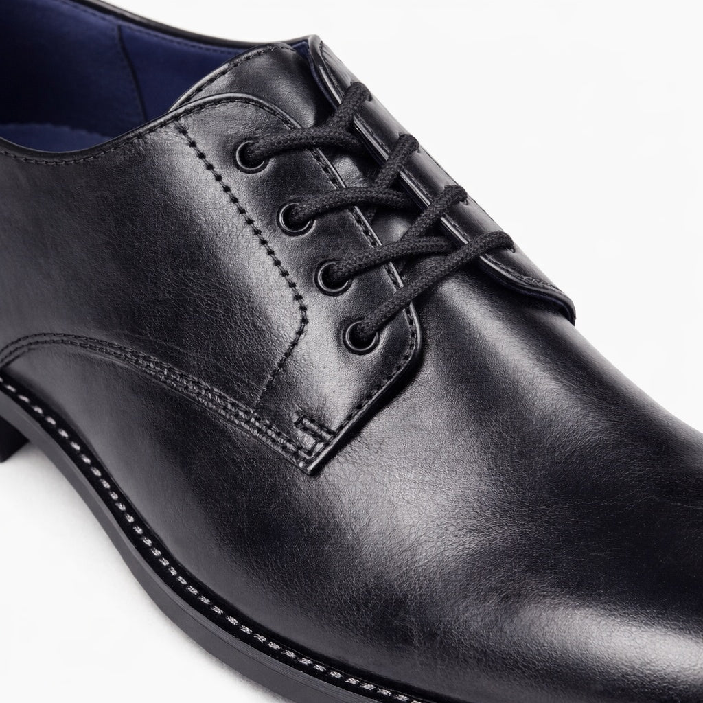 Roamers ARTHUR Mens Derby Shoes Black