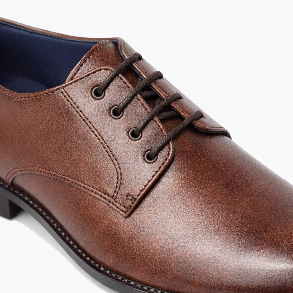 Roamers ARTHUR Mens Derby Shoes Brown