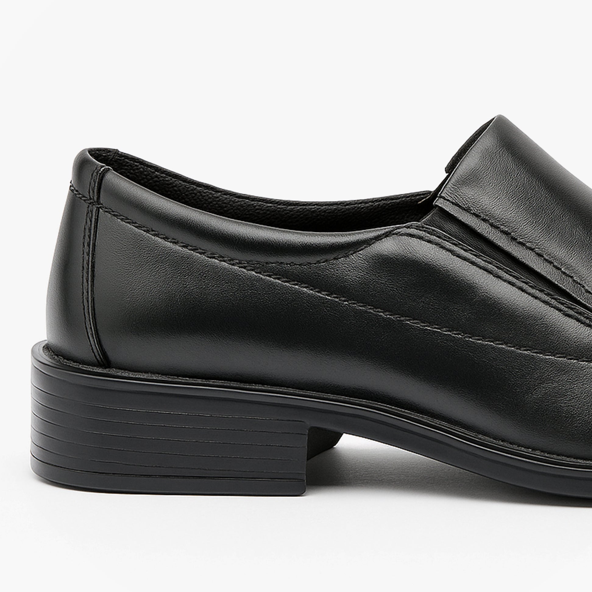 Roamers MURRAY Mens Leather Loafer Shoes Black