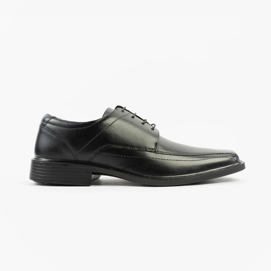 Roamers PERRY Mens Soft Leather Derby Shoes Black