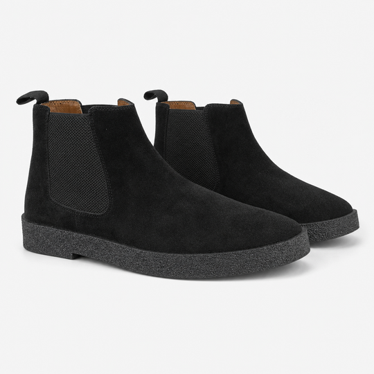 Roamers OSCAR Mens Chelsea Boots Black