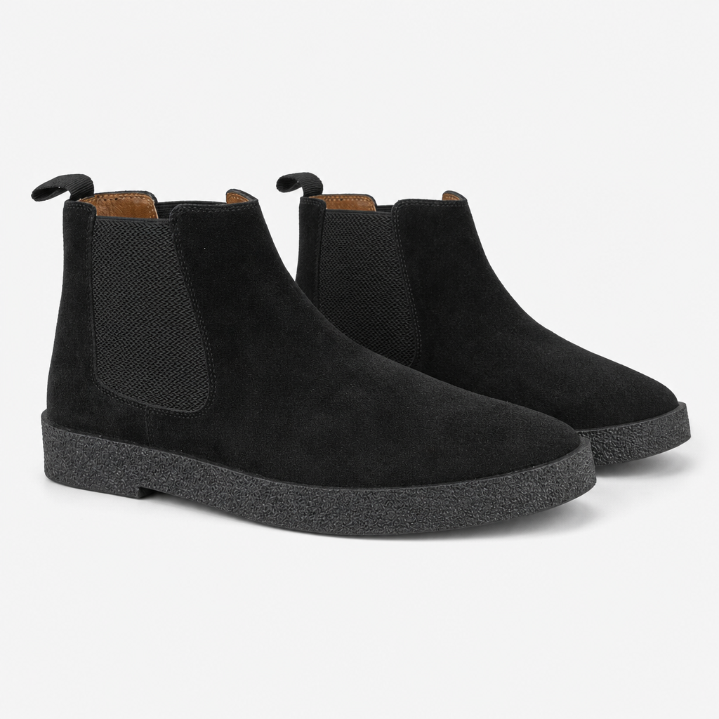 Roamers OSCAR Mens Chelsea Boots Black
