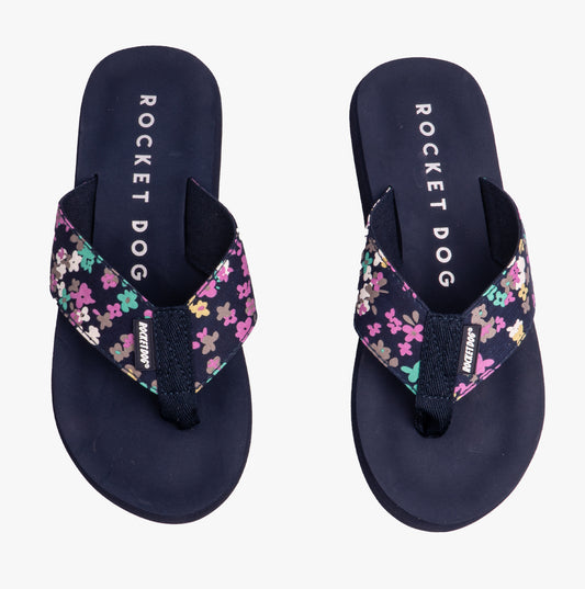 Rocket Dog ADIOS ANNIE Womens Toe Post Navy Multi