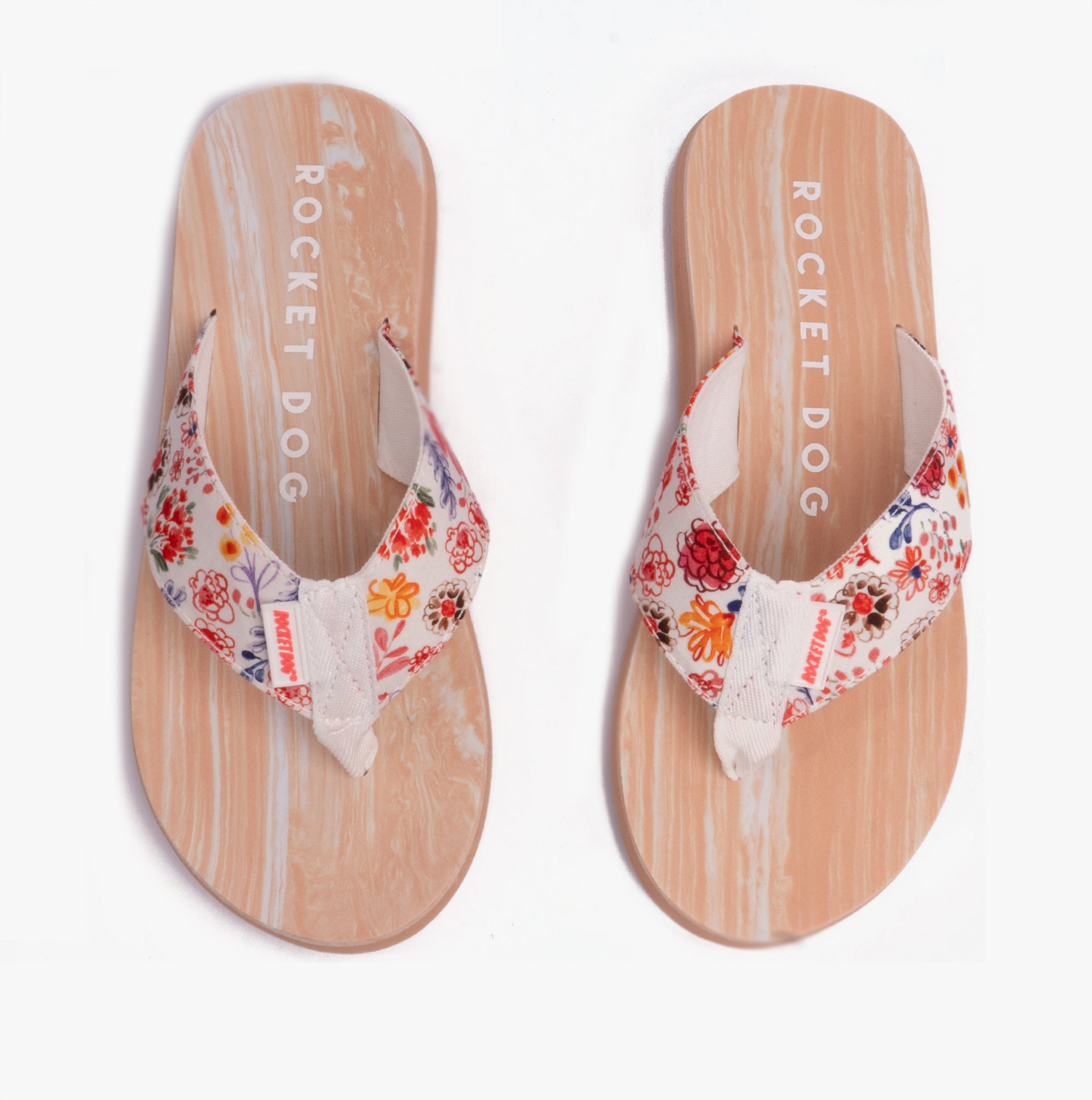 Rocket Dog ADIOS KITTS Womens Flip Flops White Multi