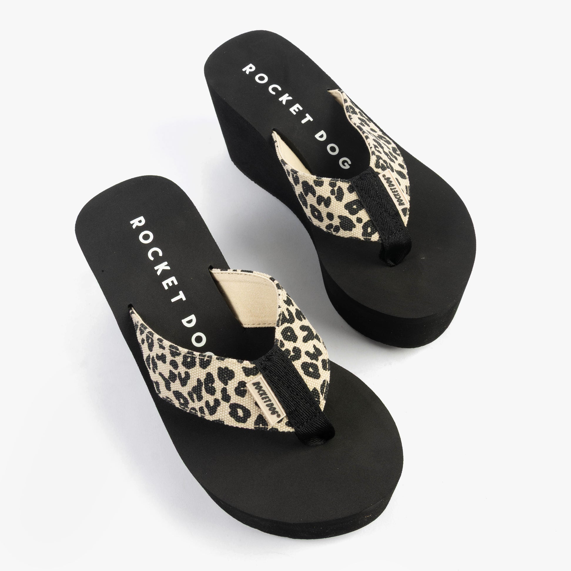 Rocket Dog CRUSH LEON LEOPARD Womens Sandals Natural