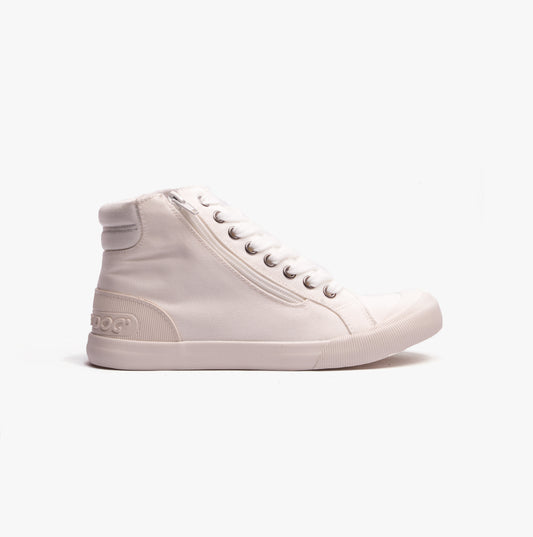 Rocket Dog JAZZIN HI Womens Canvas High Tops White