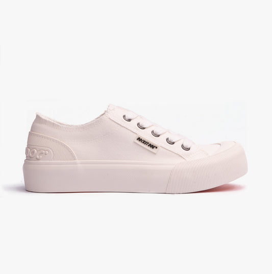 Rocket Dog JAZZIN PLUS CANVAS Womens Trainers White