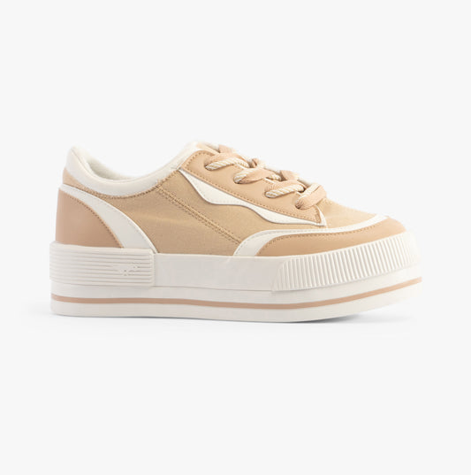 Rocket Dog WINK Womens Trainers Camel Combo