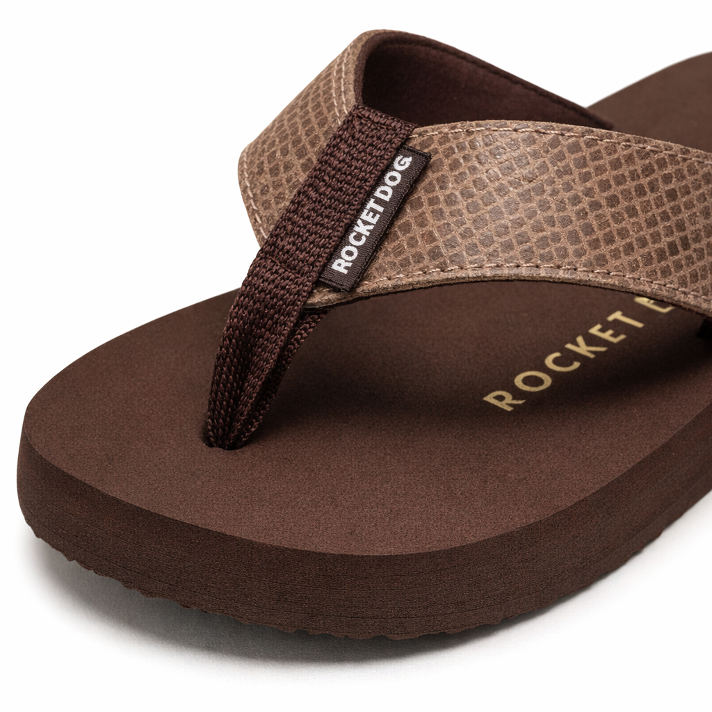 Rocket Dog ADIOS TONY SNAKE Womens Flip-flops Taupe