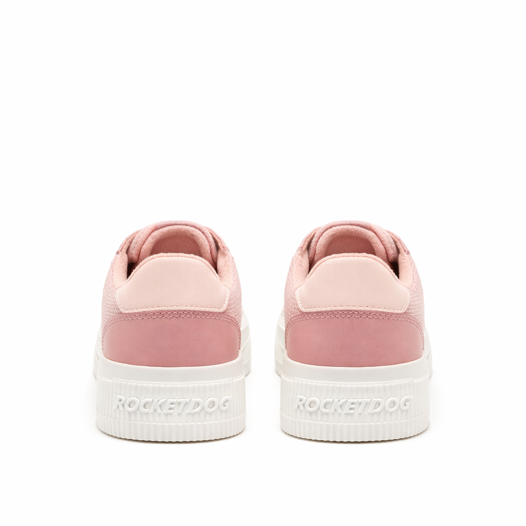 Rocket Dog CHEERY BLOCKED FABRIC Womens Casual Trainers Mauve Combo
