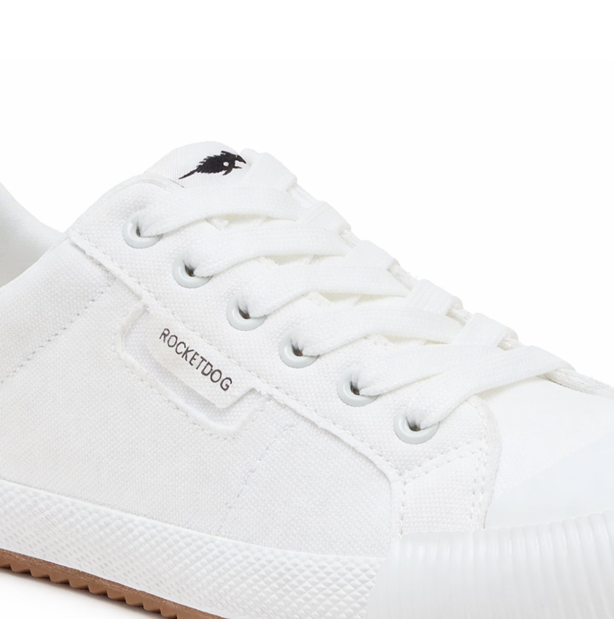 Rocket Dog CHEERY LOW 12A CANVAS Womens Canvas Trainers White