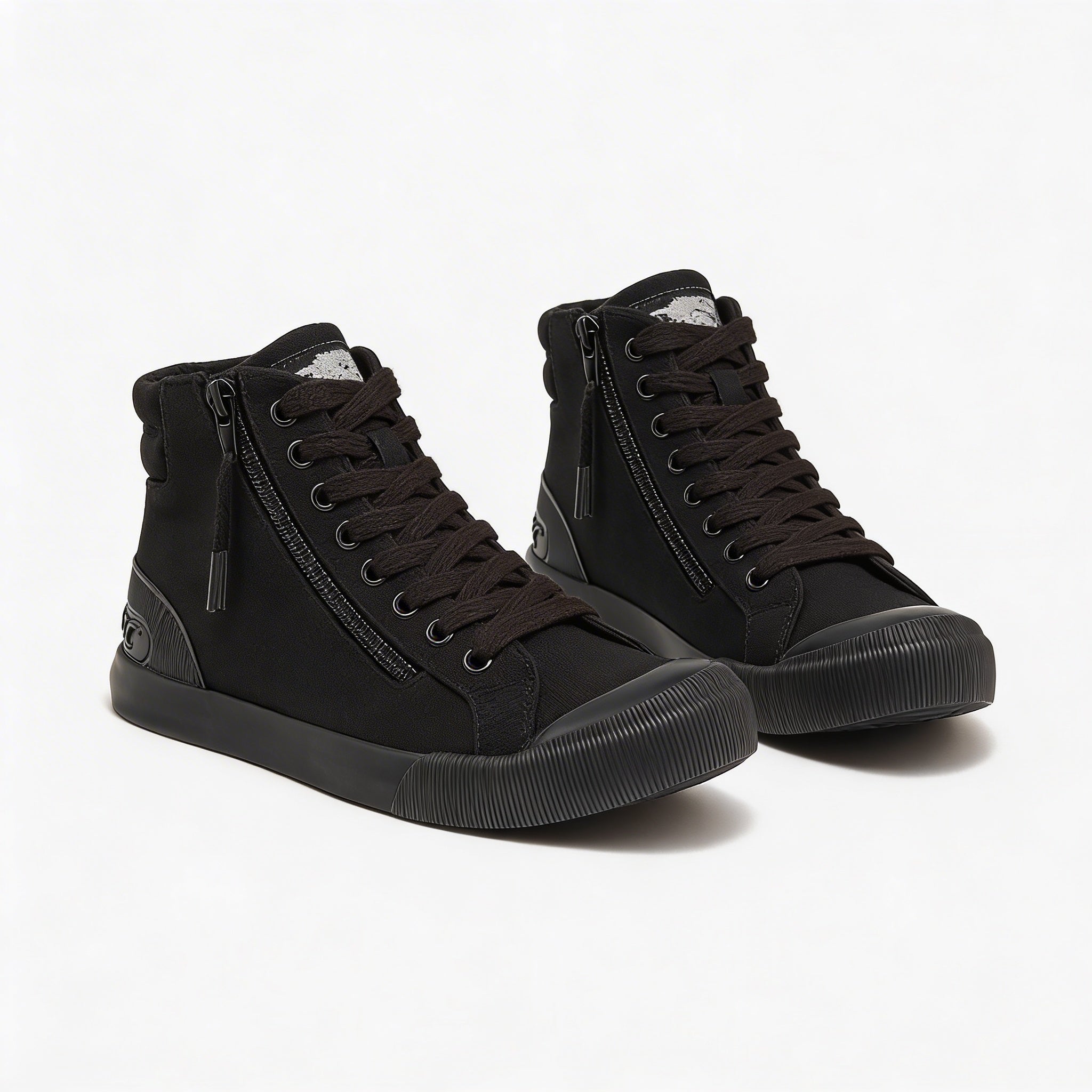 Rocket Dog JAZZINCVW Womens Hi-Top Trainers Black