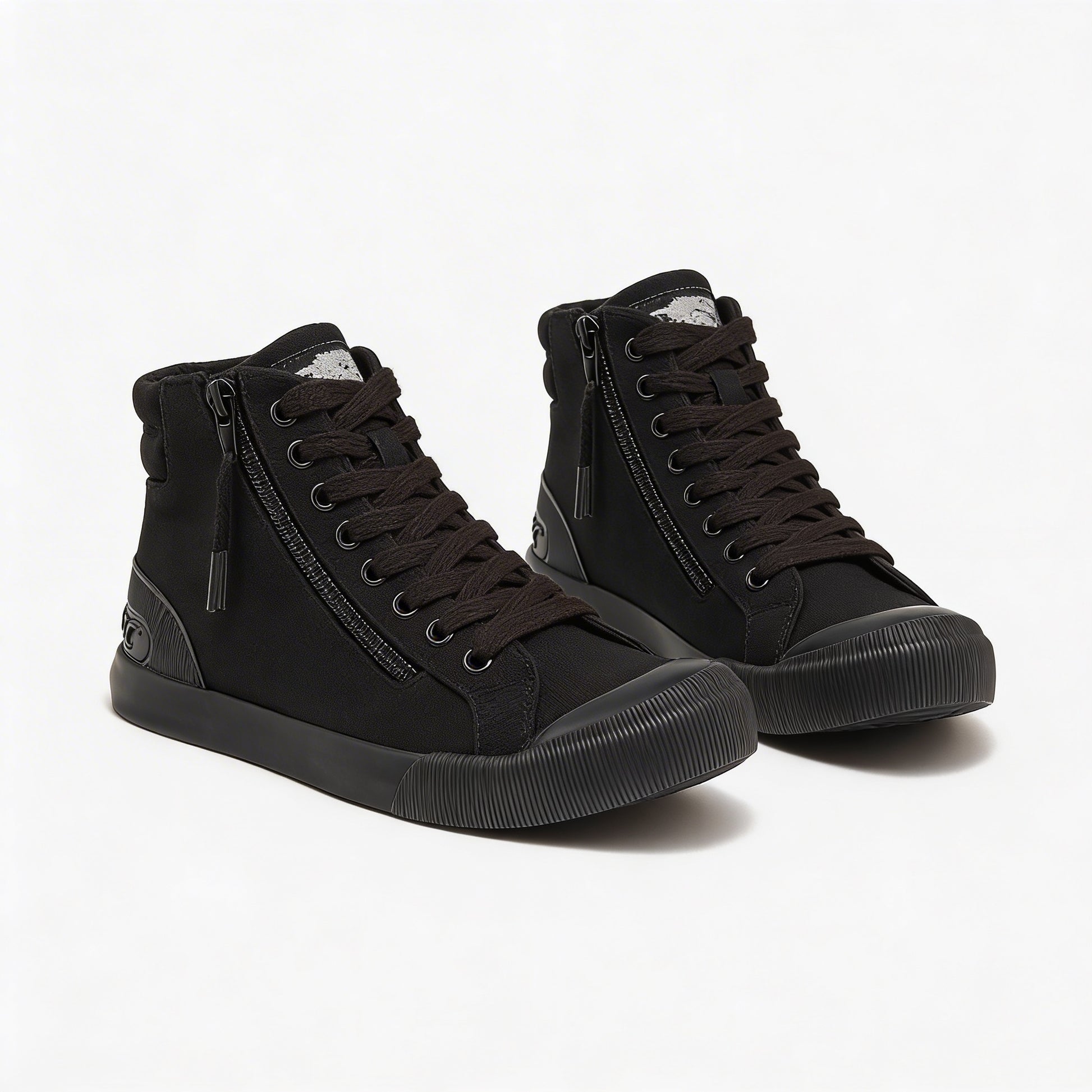 Rocket Dog JAZZINCVW Womens Hi-Top Trainers Black