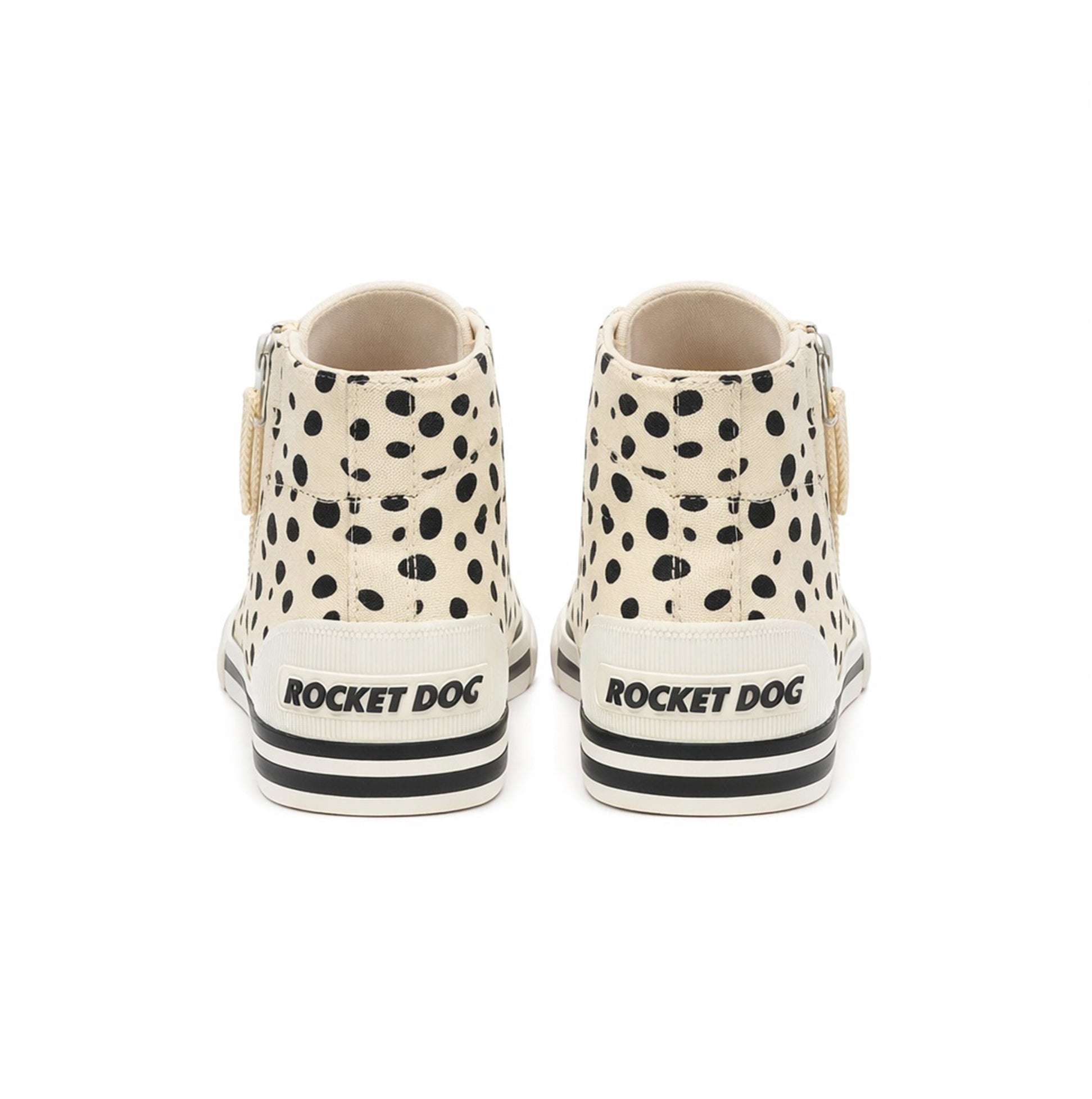 Rocket Dog JAZZIN HI FIDO Womens Hi-Top Trainers Off White
