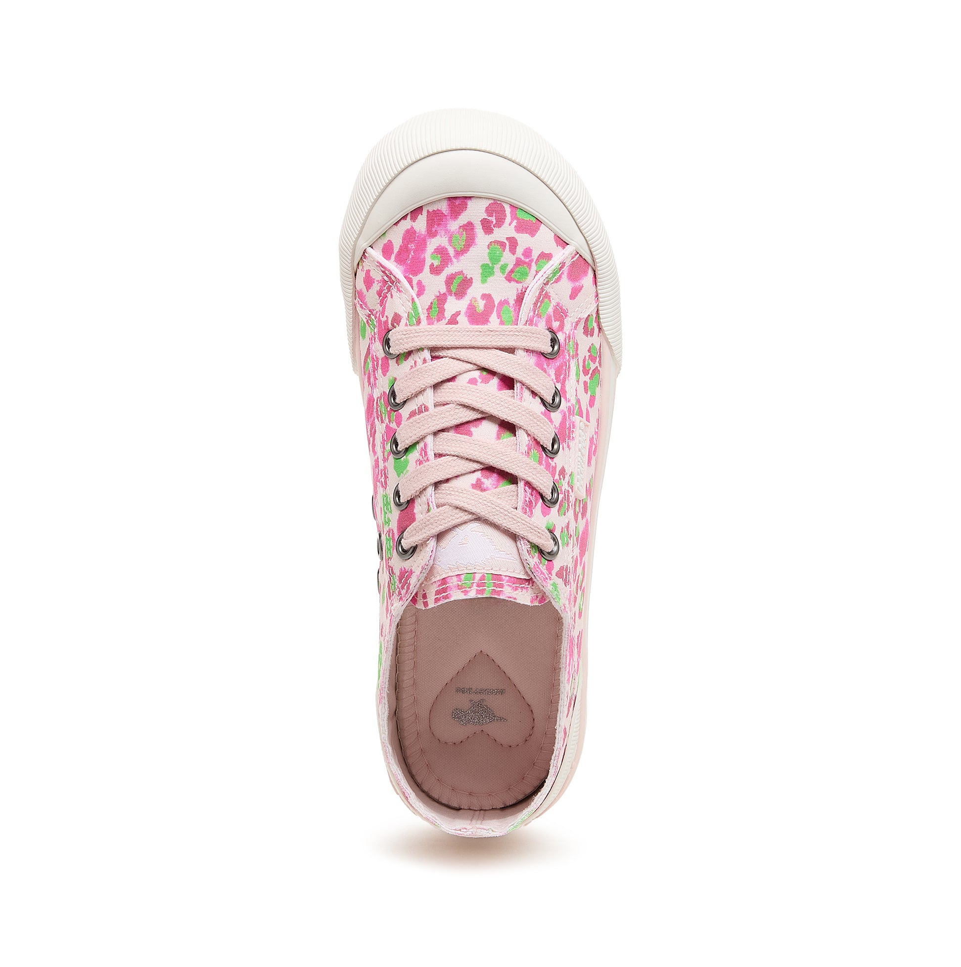Rocket Dog JAZZIN SNAP Womens Canvas Trainers Pink Multi