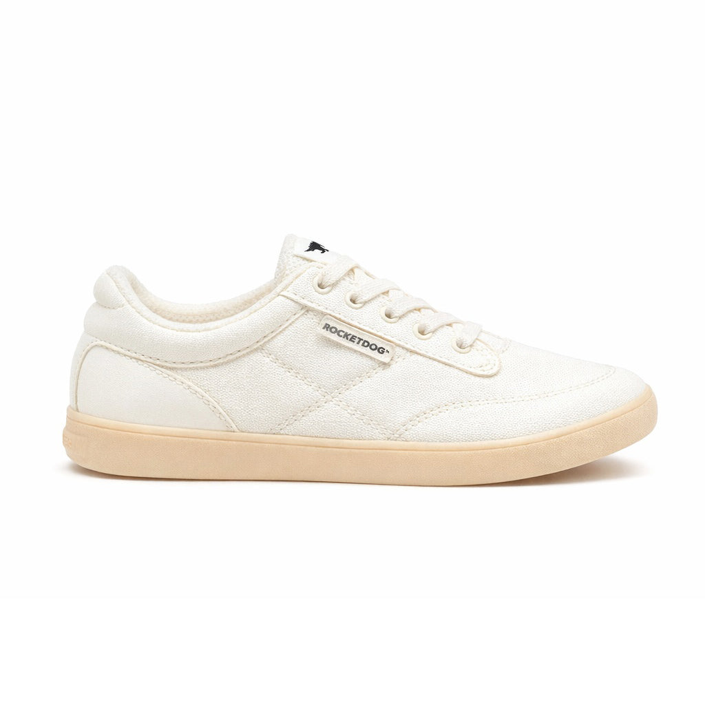 Rocket Dog KITTY 12A CANVAS/PU Womens Casual Trainers White