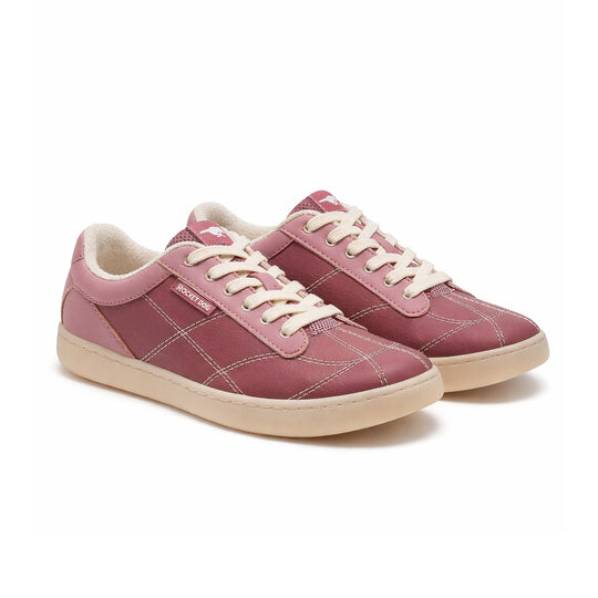 Rocket Dog KITTY NIXIE NYLON FABRIC/VULC PU Womens Casual Trainers Mauve