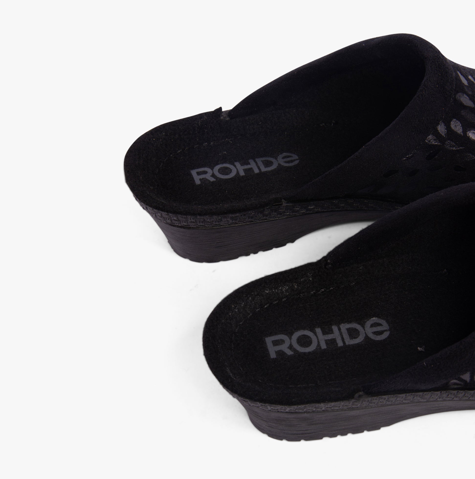 Rohde 2456-90 Womens Mules Black
