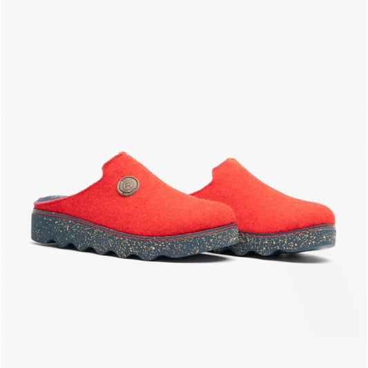Rohde 6120-43 Womens Mule Slippers Cerise