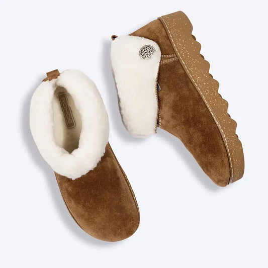 Rohde 6128-76 Womens Bootie Slippers Tan