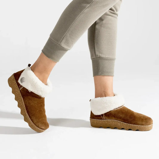 Rohde 6128-76 Womens Bootie Slippers Tan