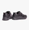Route 21 B821A Boys Touch Fasten Coated Leather School Shoes Black