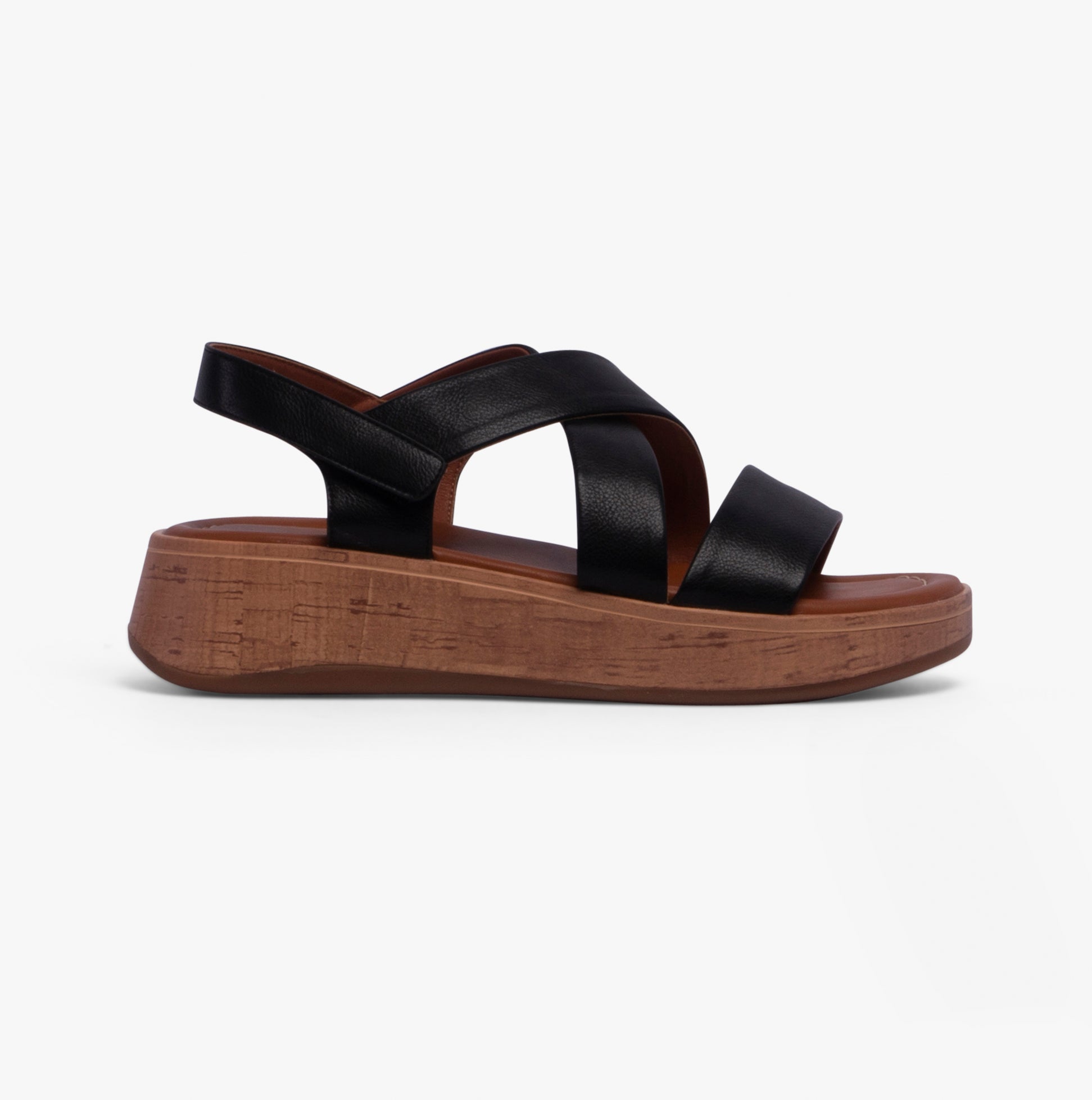 Heavenly Feet HARPER Womens Platforms Black