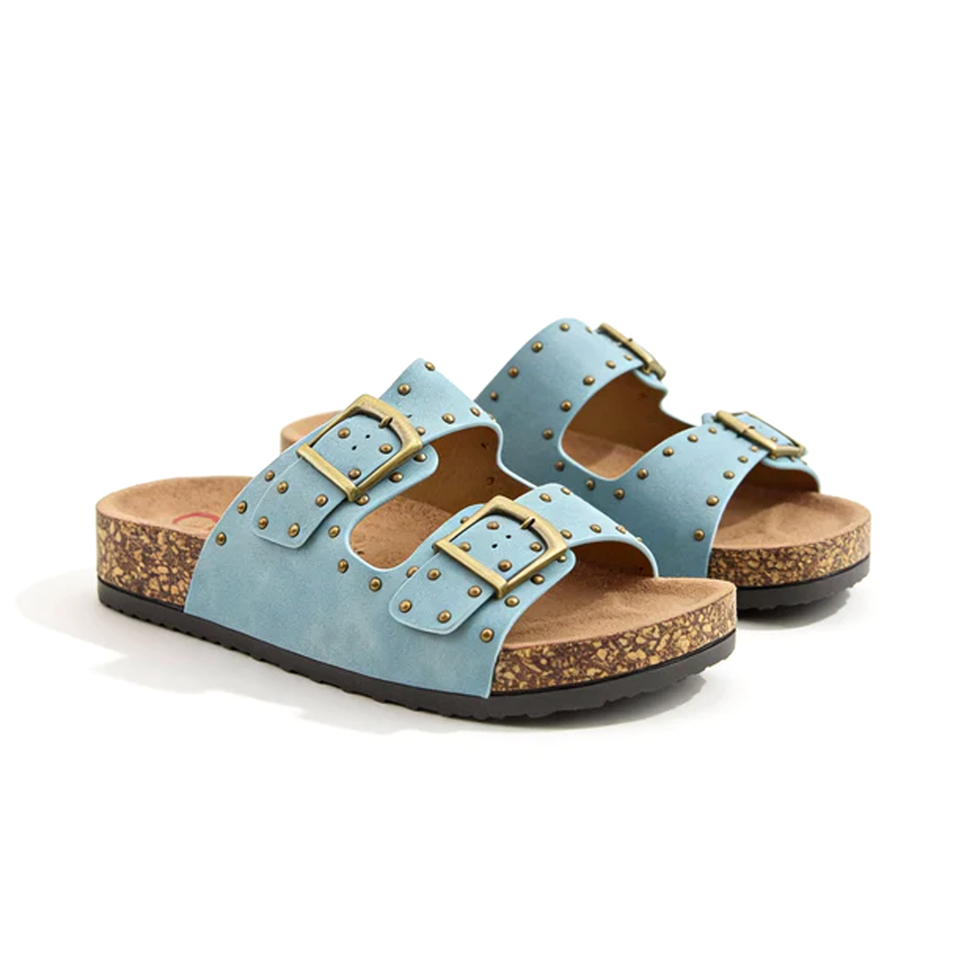 Heavenly Feet POLLY Womens Mules Sandals Blue