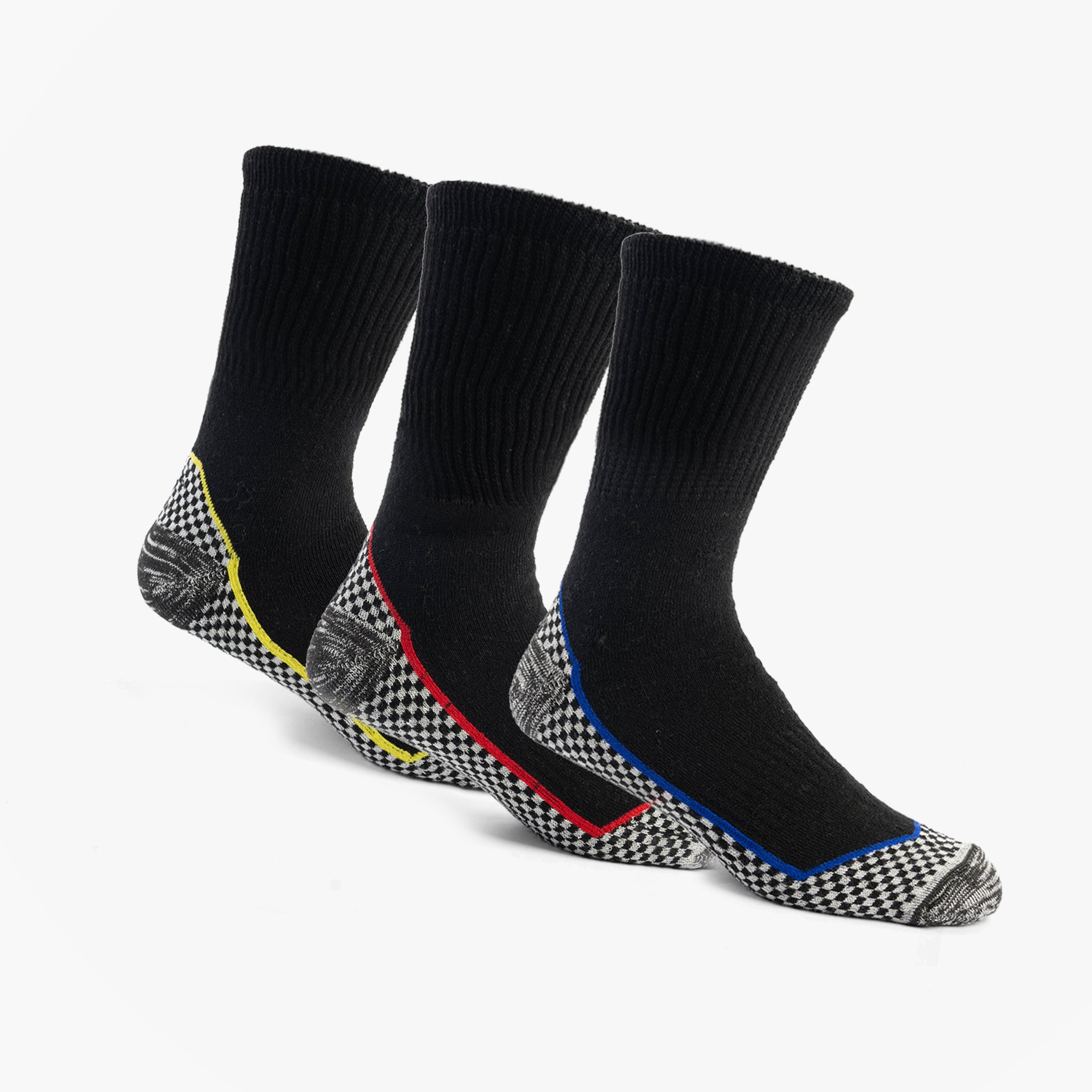 STB 34SED118 BAMBOO Mens 3 Pack Socks Multi UK 6-11