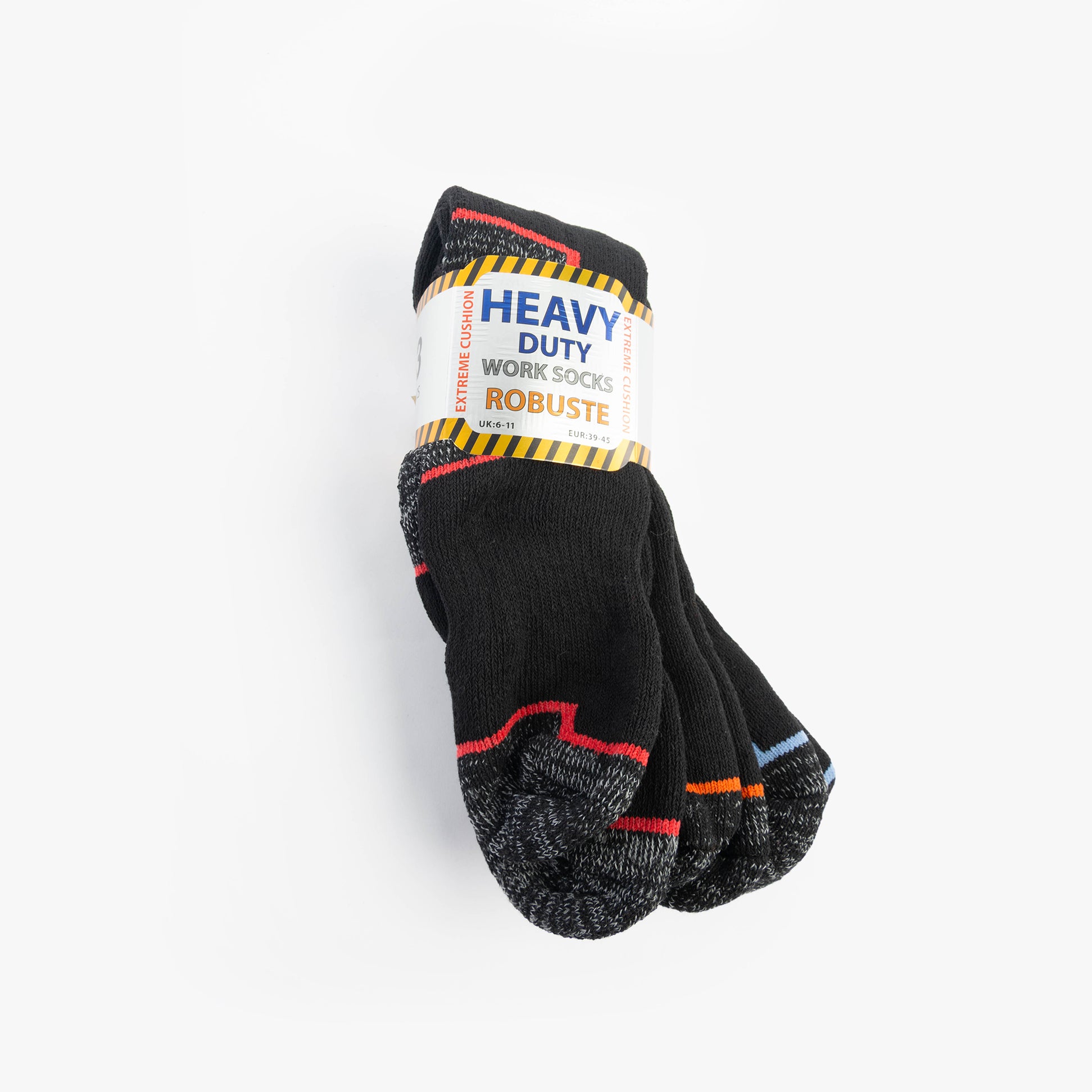 STB ROBUSTE HEAVY DUTY Mens 3 Pack Socks Multi UK 6-11