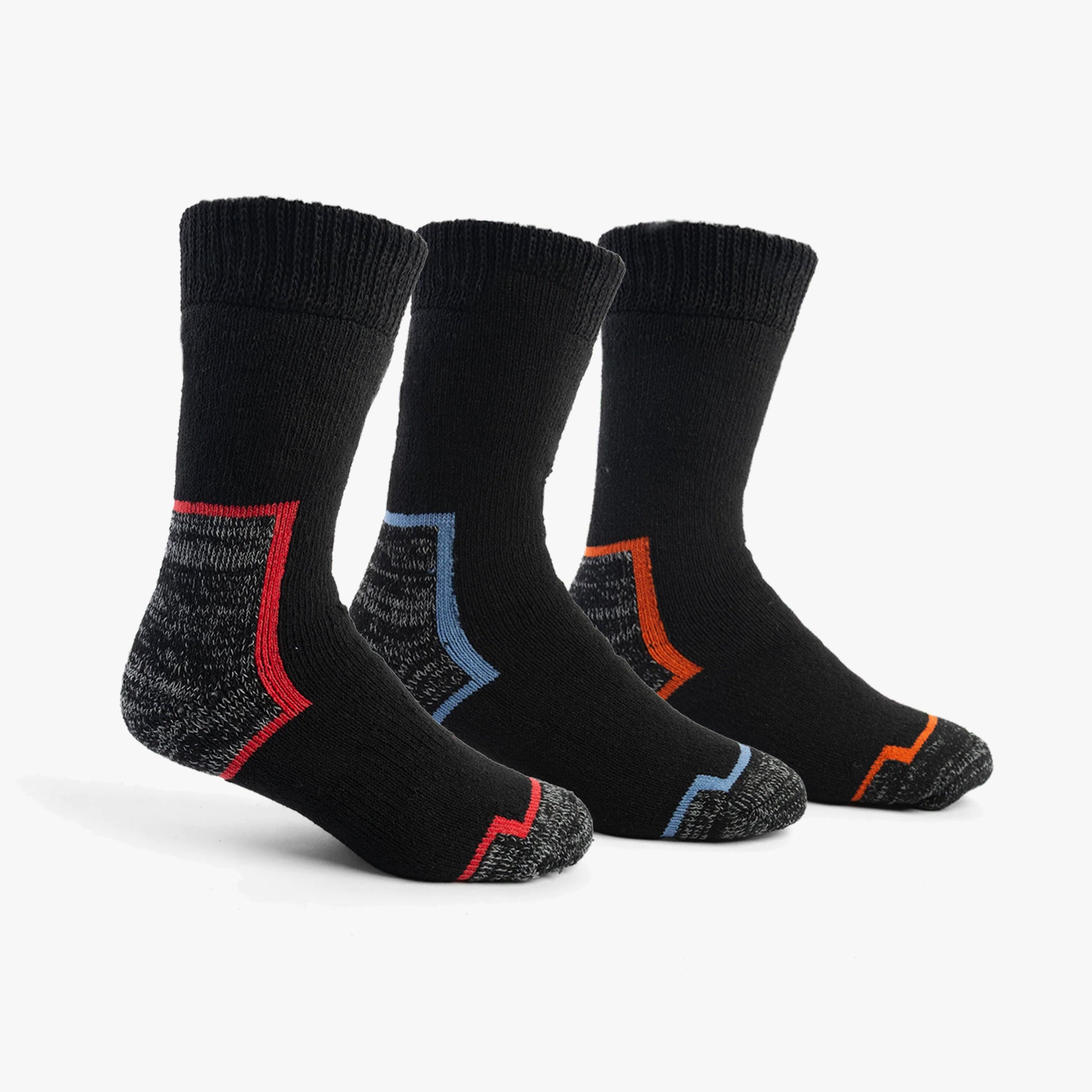 STB ROBUSTE HEAVY DUTY Mens 3 Pack Socks Multi UK 6-11