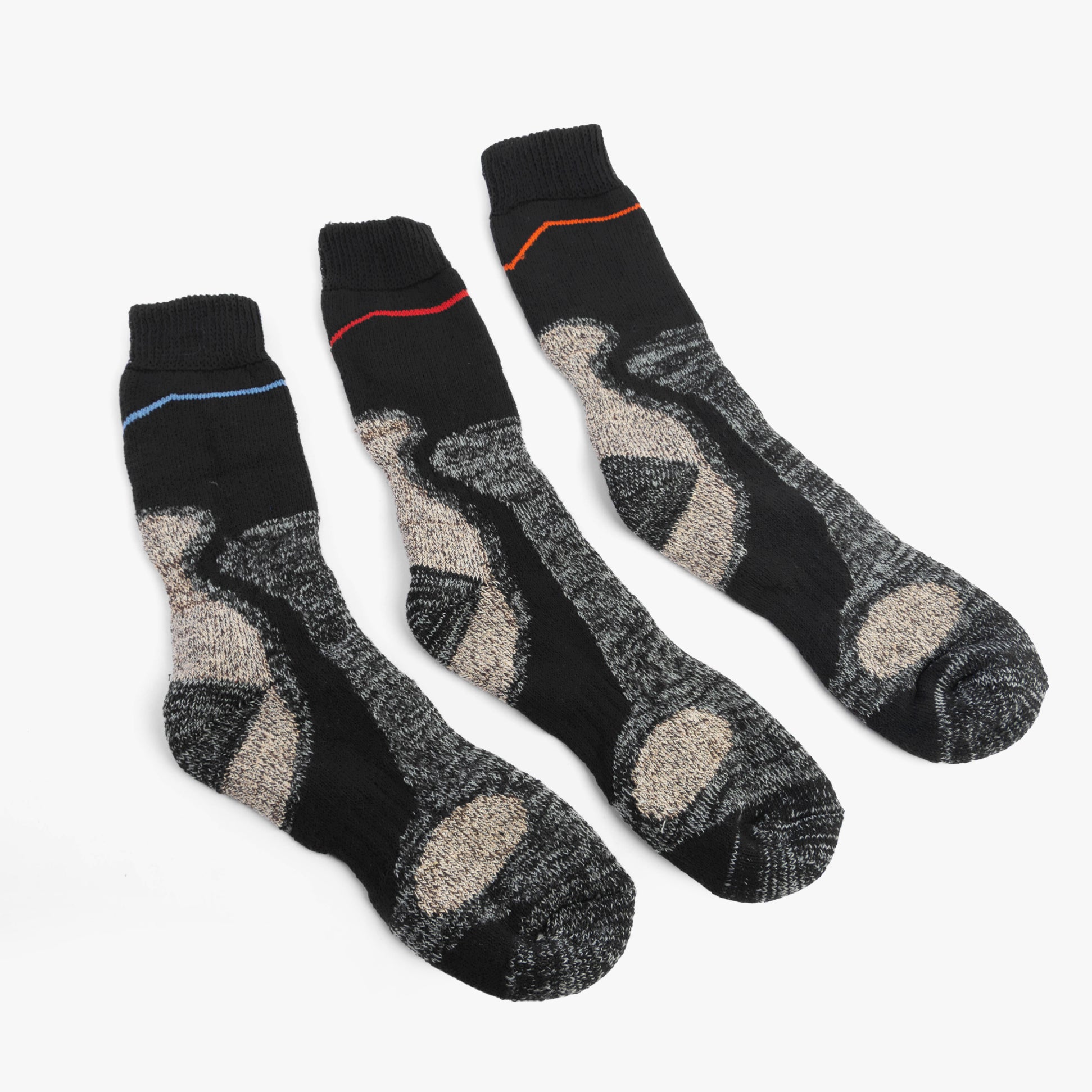 STB FUSION POWER HEAVY DUTY Mens 3 Pack Socks Multi UK 6-11
