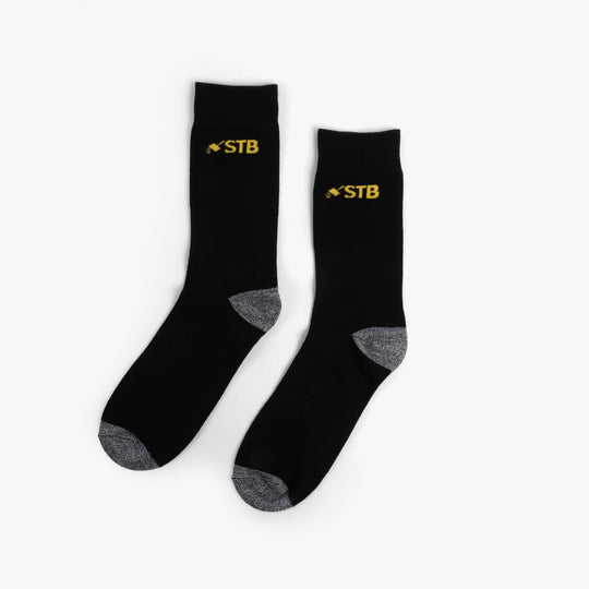 STB Mens Premium Bamboo Work Socks Black