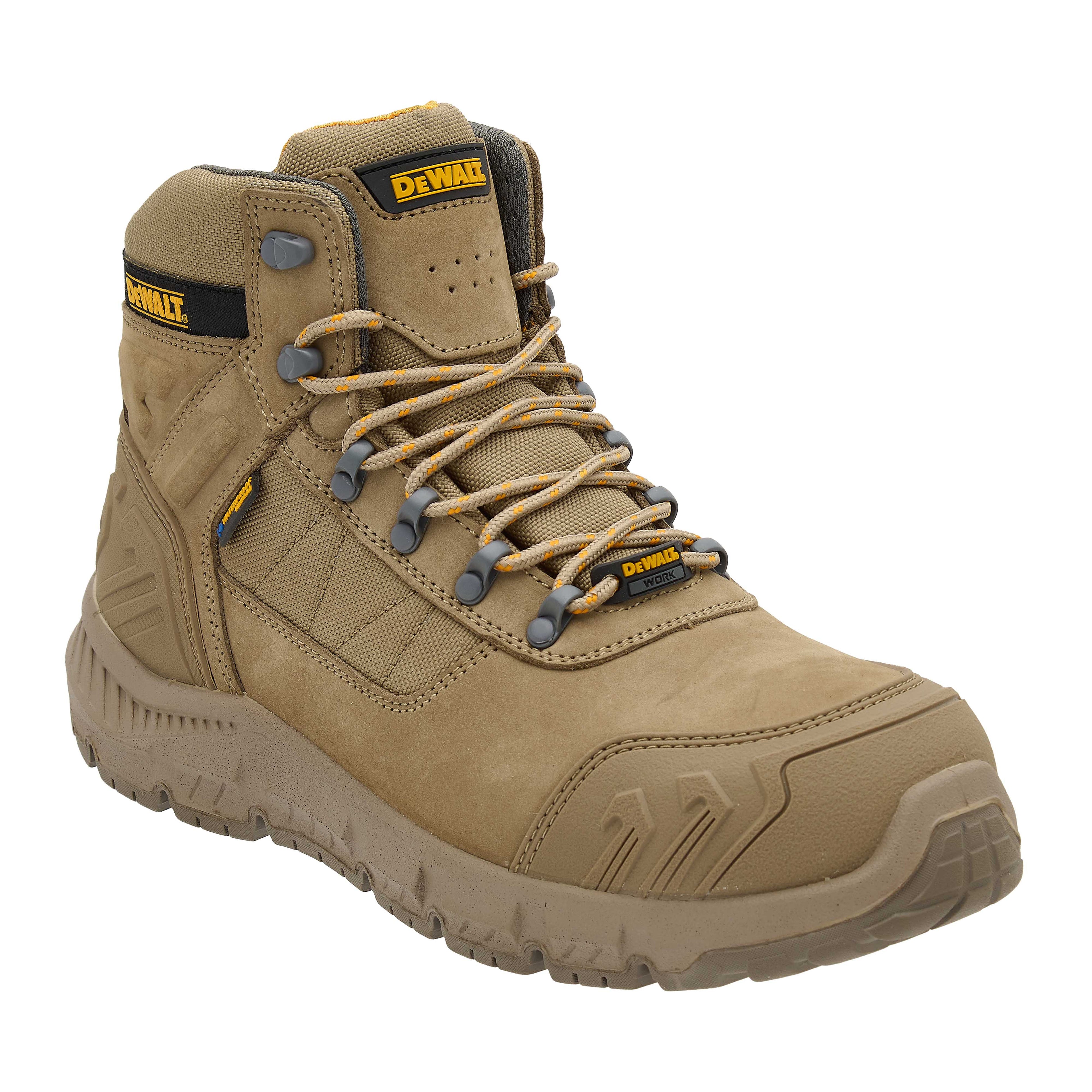 Dewalt Milburn Mens Steel Toe Safety Boots Stone