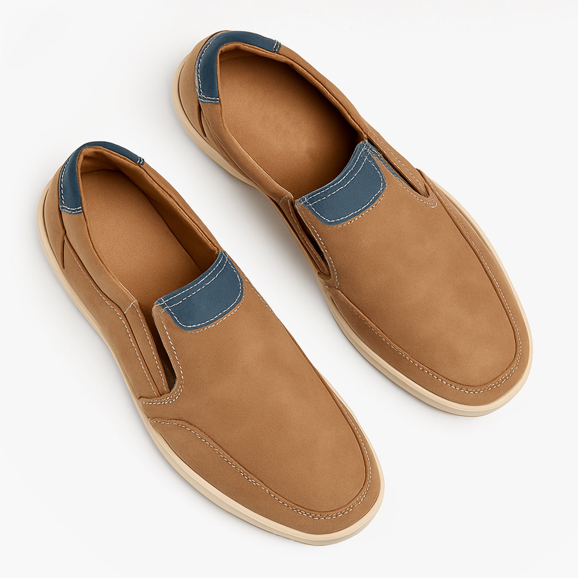 Scimitar OTIS Mens Casual Slip On Shoes Tan