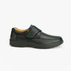 Scimitar BARNEY Mens Faux Leather Touch Fasten Shoes Black