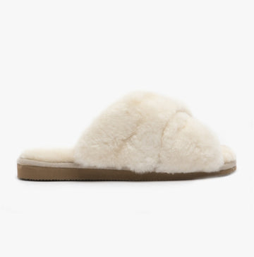 Shepherd LOVISA Womens Sheepskin Mules Creme