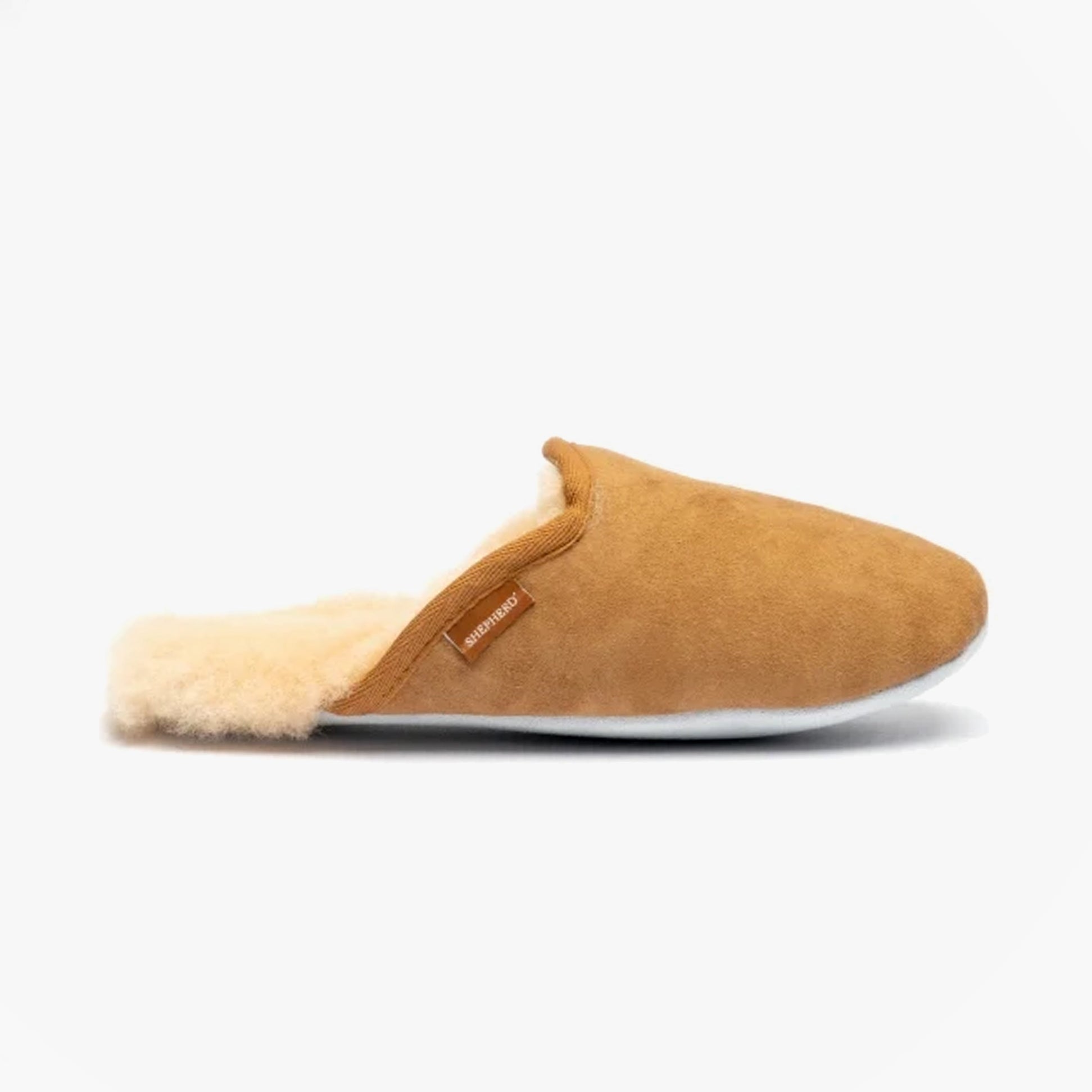 Shepherd CLEO Womens Sheepskin Mules Chestnut