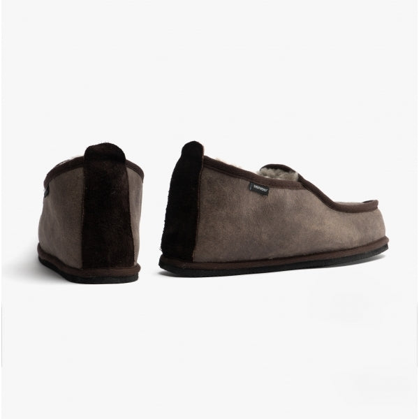 Shepherd ARNE Mens Sheepskin Slipper Boots Antique/Stone