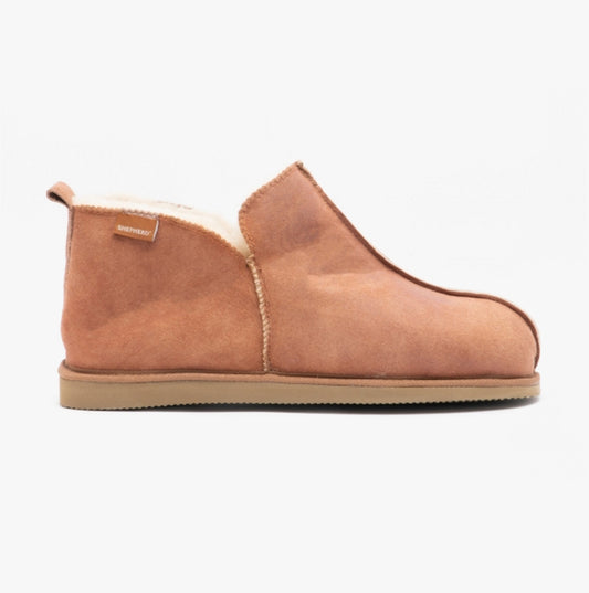 Shepherd ANTON Mens Sheepskin Slipper Boots Brown