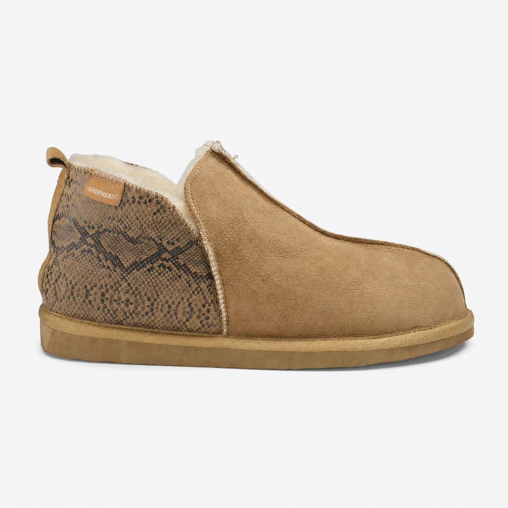 Shepherd ANNIE Womens Full Slippers Viper Chestnut