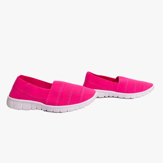 Shumo NADIA Girls Slip-On Casual Trainers Fuchsia
