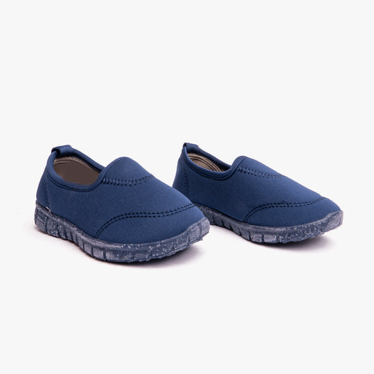 Shumo STINGRAY Unisex Infants Elasticated Slip-On Shoes Navy